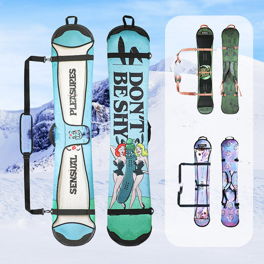 Simple Ski Bag For Back-style Dumpling Skin Veneer