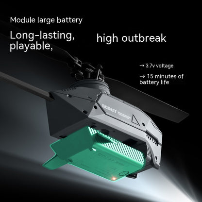 Drone helicóptero de paleta única de cuatro canales para juguete de fotografía aérea