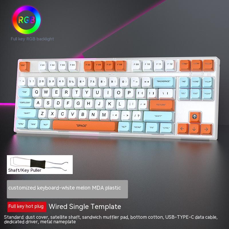 Clavier de poulet de jeu Axis Gaming monomode filaire échangeable à chaud