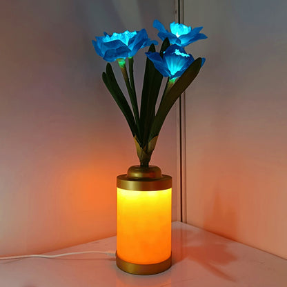 Lampe à fleurs minimaliste et créative, Vase USB, décoration de la maison