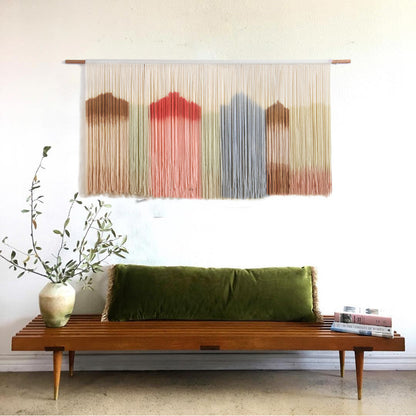 Home Fashion Simple Hand Knit Dyeing Tapestry