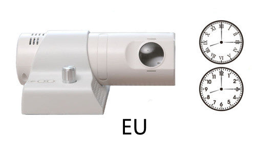 Projection LED, horloge télécommandée rotative à 180 degrés