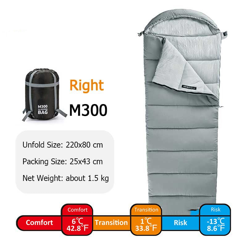 Saco de dormir de algodón lavable portátil para acampar, tienda doble empalmable