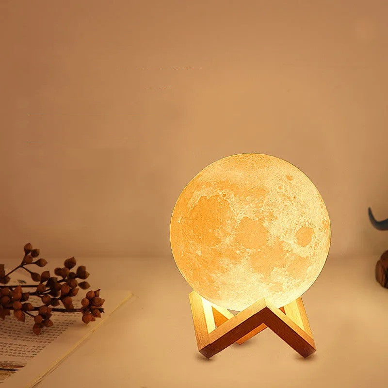 Lámpara de mesa de noche de luna con impresión 3D, regalo chino para el día de San Valentín