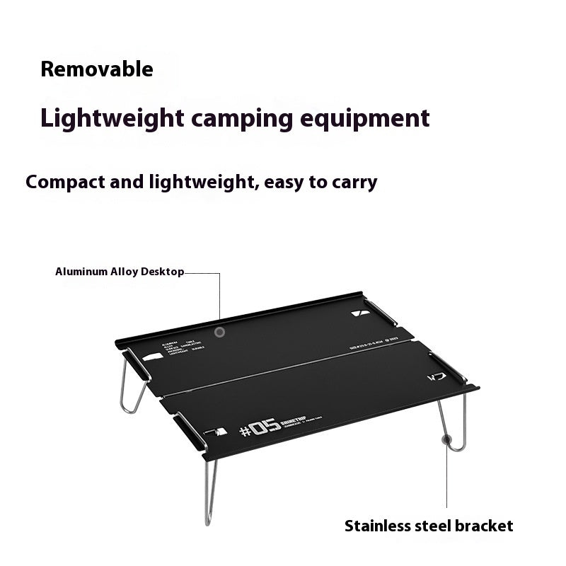 Table pliante extérieure d'alliage d'aluminium de camping de la série 05