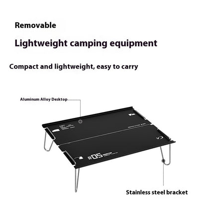 Mesa plegable de aleación de aluminio para acampar al aire libre serie 05