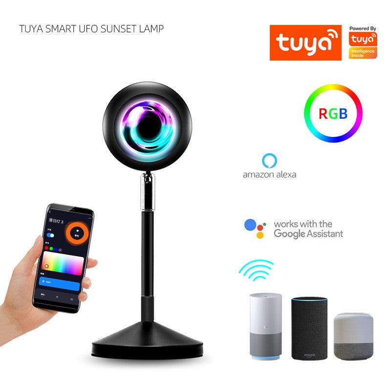 Graffiti Smart Sunset Light Voice Control Projection Lamp