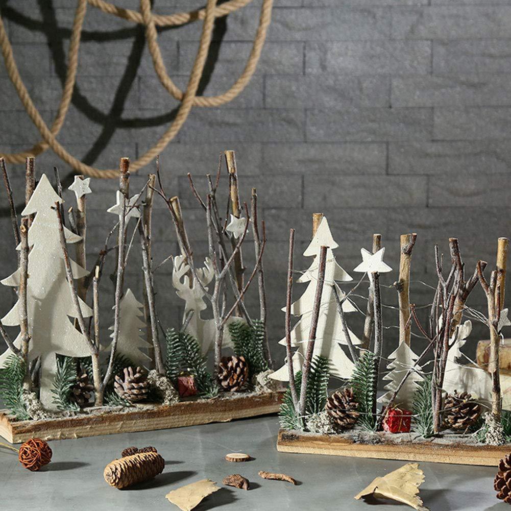 Adornos para árbol de Navidad estilo bosque para decoración del hogar