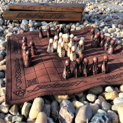 Table du roi d'échecs Viking, artisanat en résine, ornements de décoration intérieure de la maison