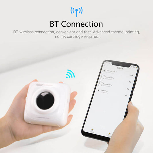 Imprimante d'étiquettes portative de poche, autocollant thermique Bluetooth pour la maison, intelligente