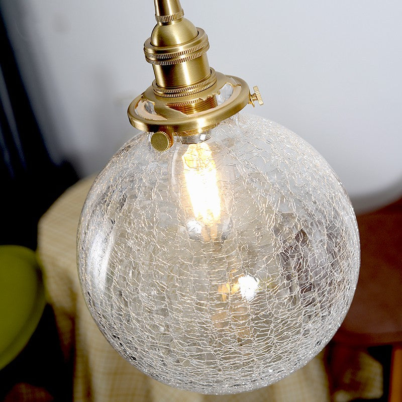 Japanese Round Retro Bedroom Bedside Chandelier