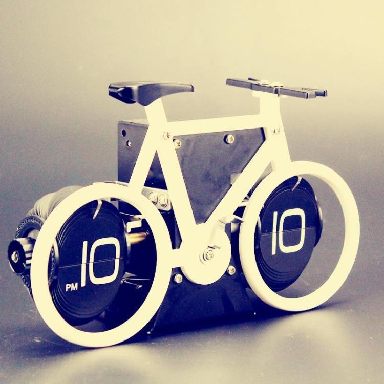 Reloj con tapa creativo, reloj con forma de bicicleta, alarma de mesa, reloj de viaje, decorativo para el hogar