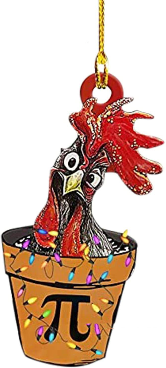 European And American Scarf Chicken Christmas Decorations