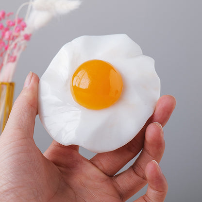 Oeuf poché décoration créative pour la maison