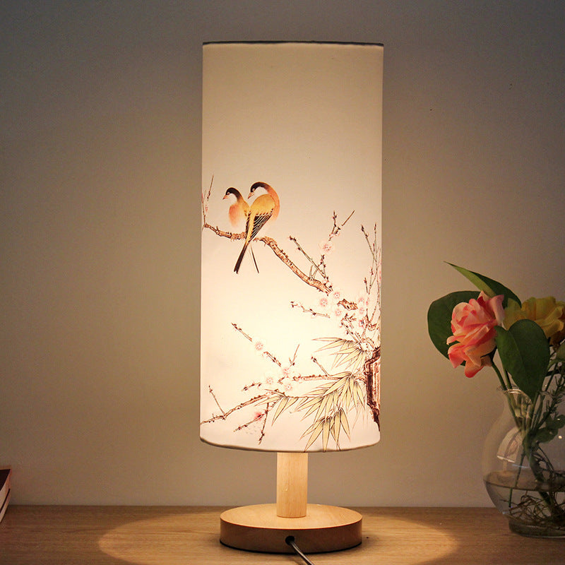 Modern New Chinese Bedroom Bedside Table Lamp