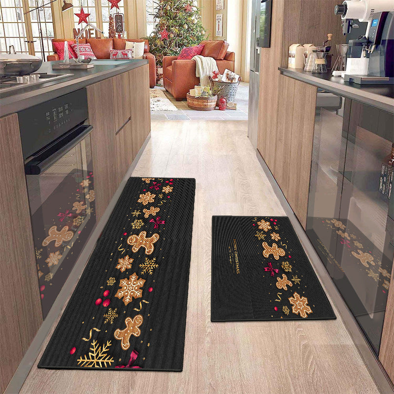 Christmas Decorative Carpet Home Doorway Foot Mats