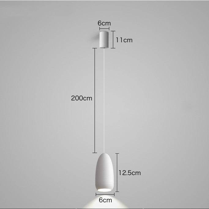 Net célébrité petit lustre Led créatif tête de balle lampe de chevet suspendue