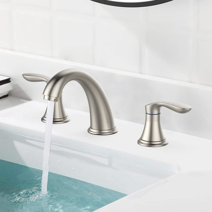 Cross-border Wash Basin Hot And Cold Household Double Handle Bathroom Hotel Three-hole Faucet