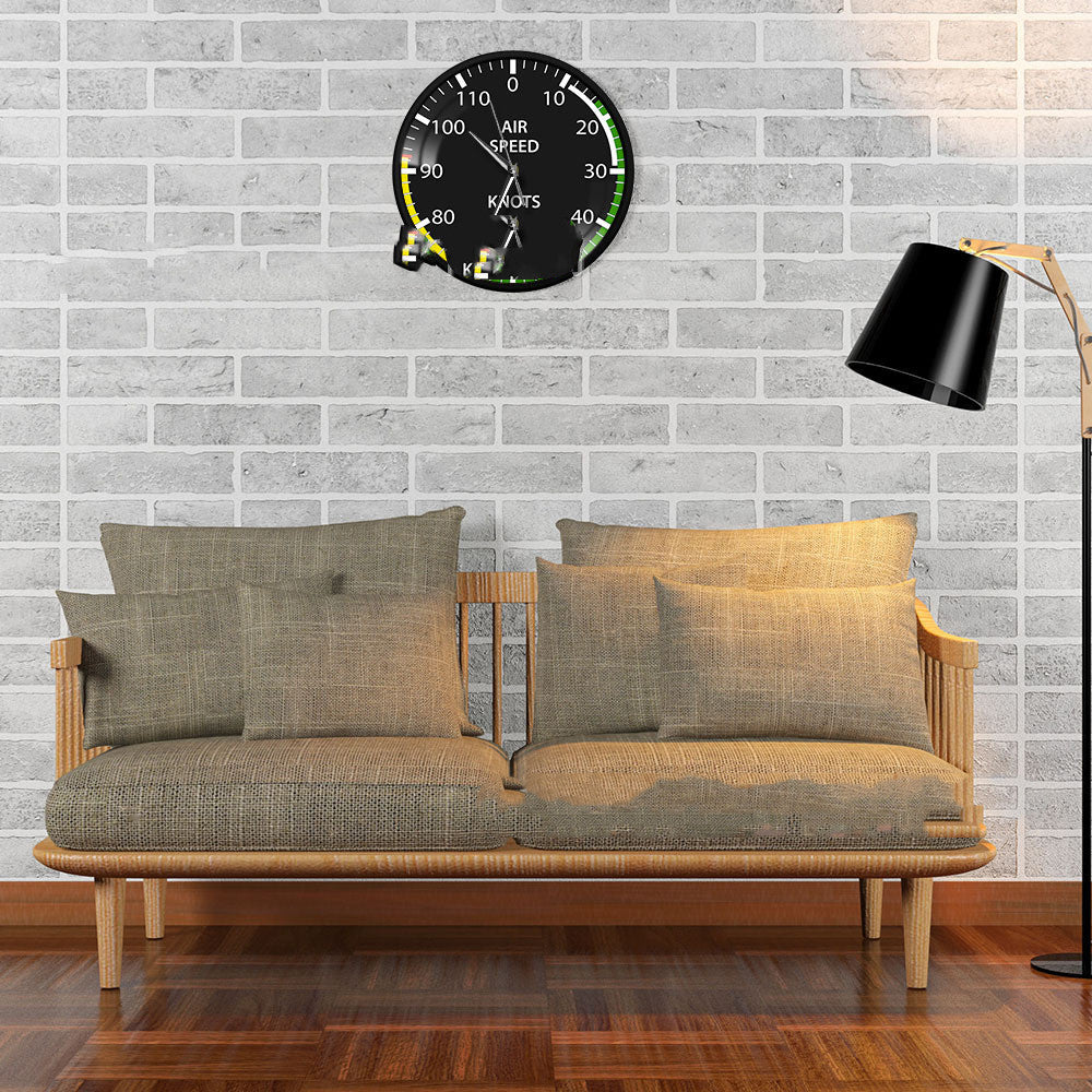 Reloj de pared con caja de Metal, reloj de pared con forma de esfera de velocidad de vuelo, reloj para el hogar