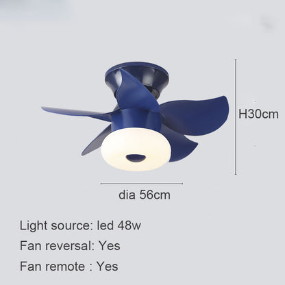 Intelligent Ceiling Fan Lamp In Children's Bedroom