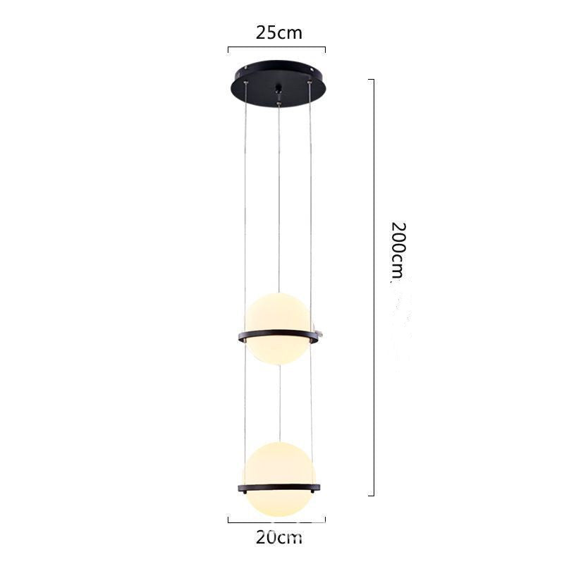 Petites lampes suspendues de chevet simples et créatives adaptées à l'allée