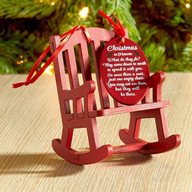 Home Christmas Wooden Chair Pendant