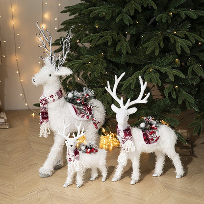 Christmas Decorations White David's Deer Doll Doll Home Shopping Window Layout Christmas Tree Ornaments