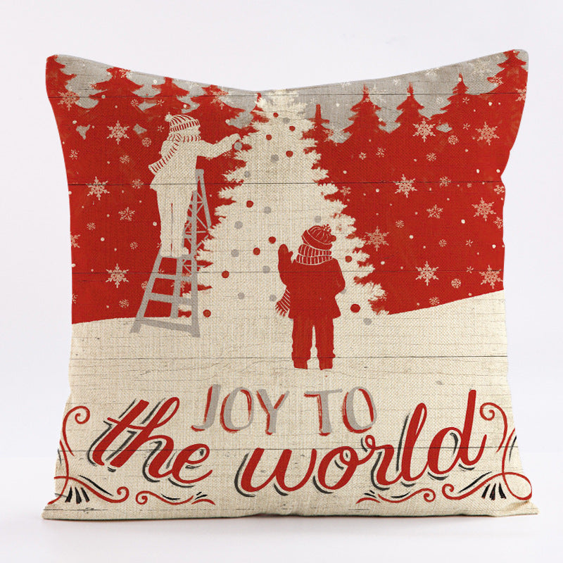 Home Fashion Simple Christmas Pillow Cover