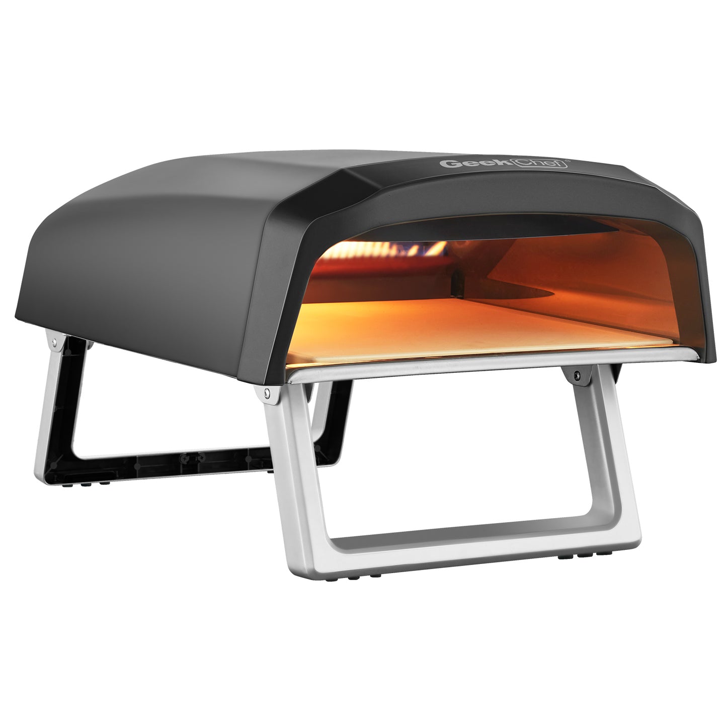 Horno de pizza a gas Geek Chef, hornos de pizza para propano exterior, hornos de exterior con piedra para pizza de 13 pulgadas, horno de pizza a gas portátil con patas plegables, horno de pizza para patio jardín, Ban Amazon, homedepot, lowes