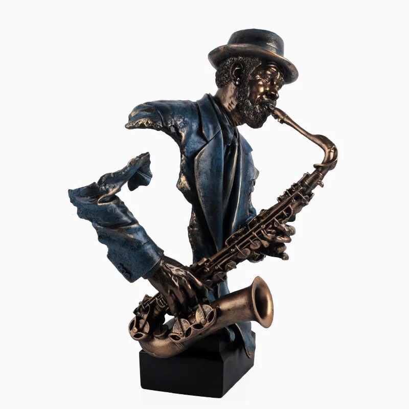 Music  Statue Resin Cold Cast Copper Artwork