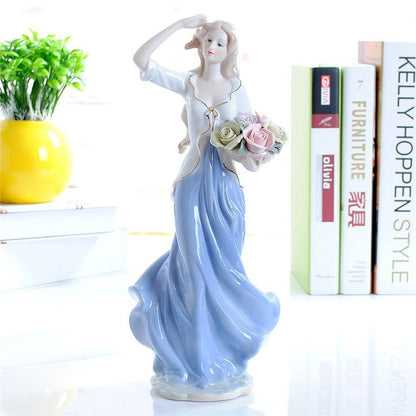 Ceramic Doll Modern Home Decoration Handicraft