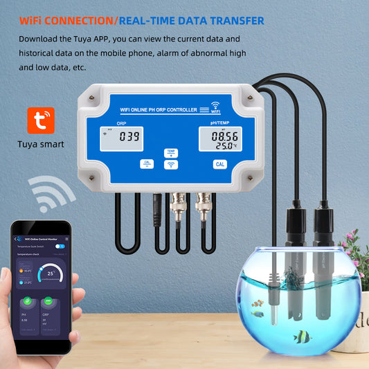 Detector de temperatura PH ORP para pecera