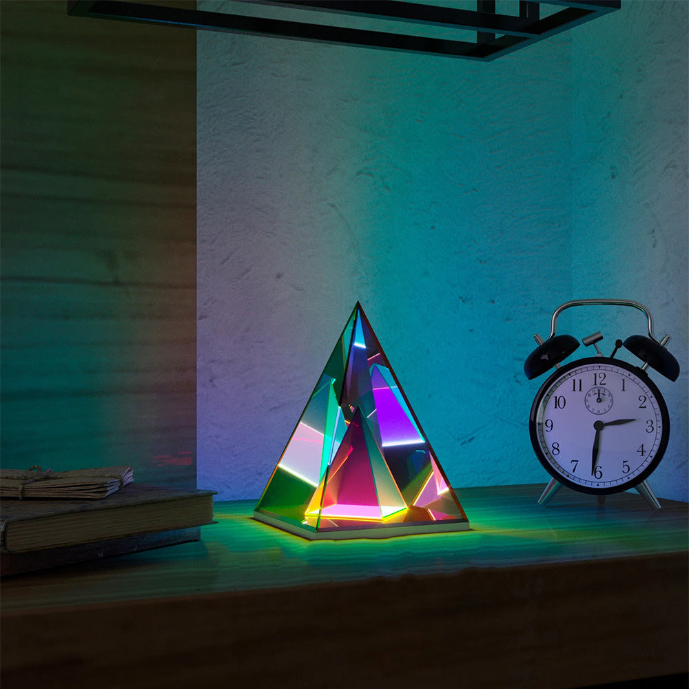 Lampe acrylique Cube LED couleur lampe de table Cube Box