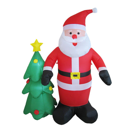 Inflatable Santa Claus Light Christmas Tree Decoration