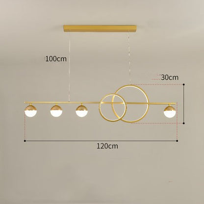 Lámpara de mesa rectangular, creativa, nueva, comedor, bar, lámpara moderna y sencilla