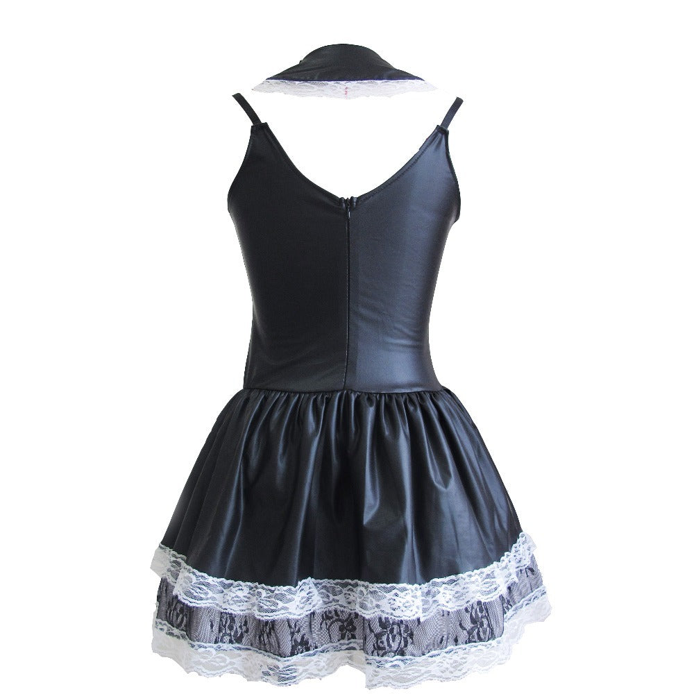 Playful French Maid Uniform Halloween Stage Show Set