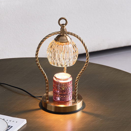 Lampe de table décorative à gradation chronométrée, nouvelle cire fondue pour la maison