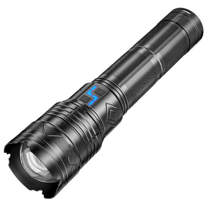 Super Bright Long Range Powerful LED Flashlight Type-C USB Rechargeable