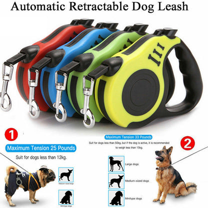 Correa retráctil automática para perros Collar para mascotas Correa automática para caminar FreeLeash