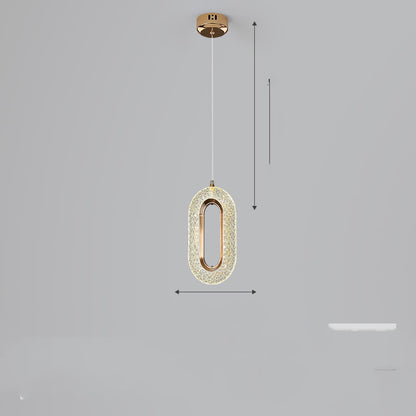 Light Luxury Postmodern Extremely Simple Head Small Chandelier