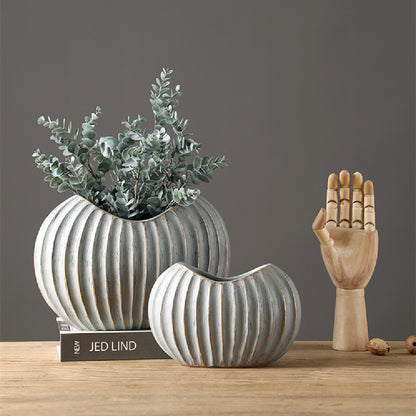 Nordic White Ceramic Vase Decoration