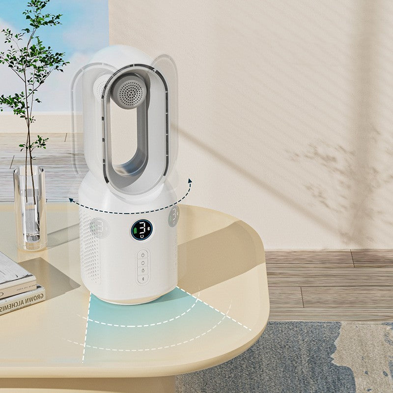 Nouveau ventilateur sans lame multifonctionnel haut-parleur Bluetooth LED veilleuse pour la décoration de la pièce à la maison