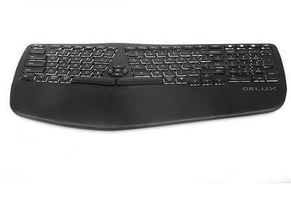 Colorido Gm902 inalámbrico Bluetooth ergonómico silencioso tijera pie portátil recargable 104 teclado