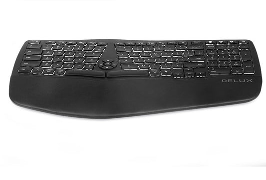 Colorido Gm902 inalámbrico Bluetooth ergonómico silencioso tijera pie portátil recargable 104 teclado