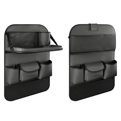 Bolsa de almacenamiento para respaldo de asiento de coche, caja de almacenamiento plegable para mesa de comedor