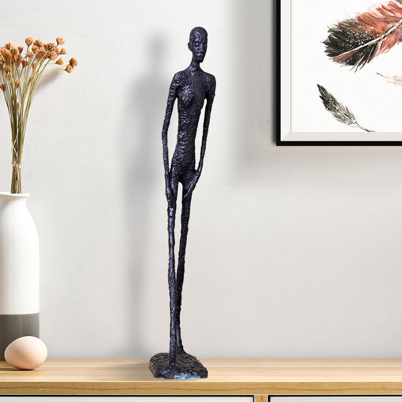 Giacometti Minimalist Bronze Sculpture Light Luxury Furnishings Hotel Living Room Decoration