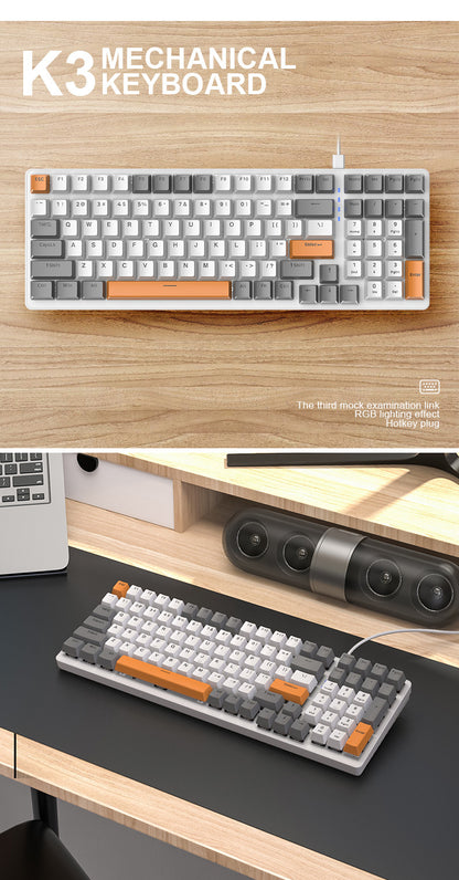 Clavier mécanique en plastique pour ordinateur