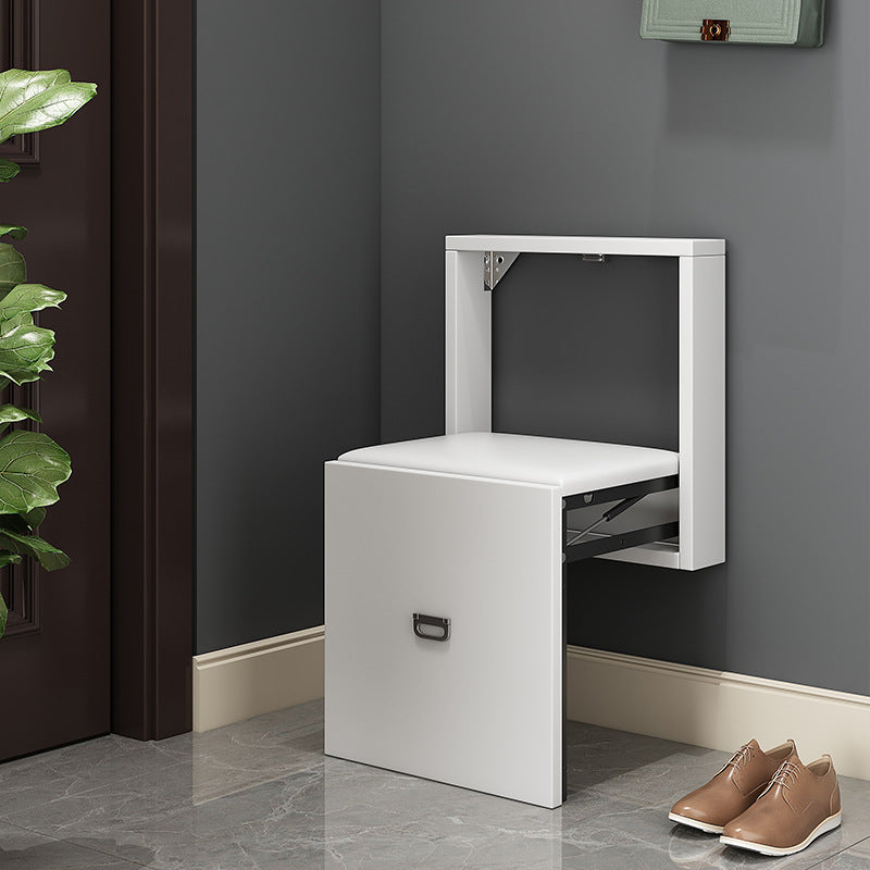 Folding Shoe Changing Stool Wall-mounted Household Wall