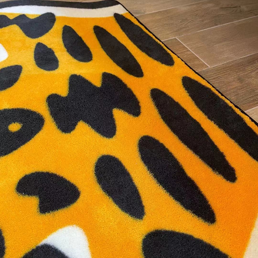 Tapis de chambre à coucher de dessin animé de chevet de ménage lavable en machine