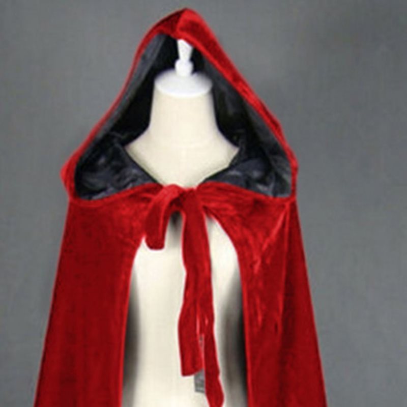 Double Layer Halloween Thick Cloak Velvet Shawl